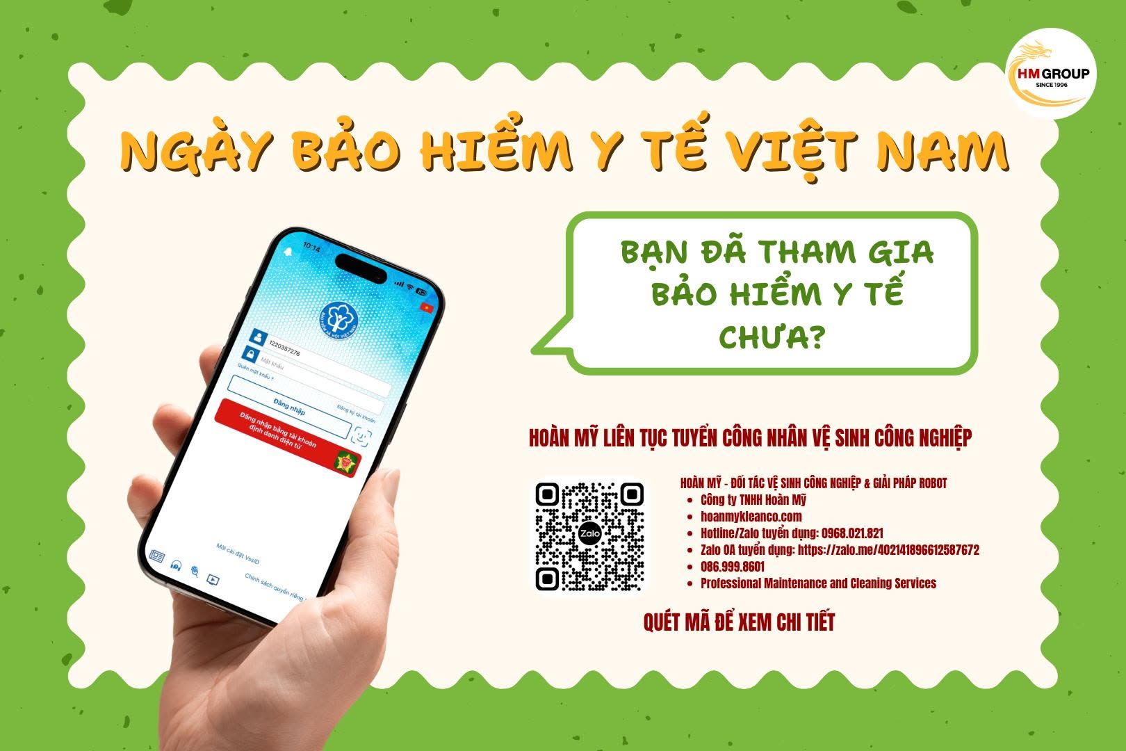 NGÀY BẢO HIỂM Y TẾ VIỆT NAM – BẠN ĐÃ THAM GIA BẢO HIỂM Y TẾ CHƯA? 💚🏥