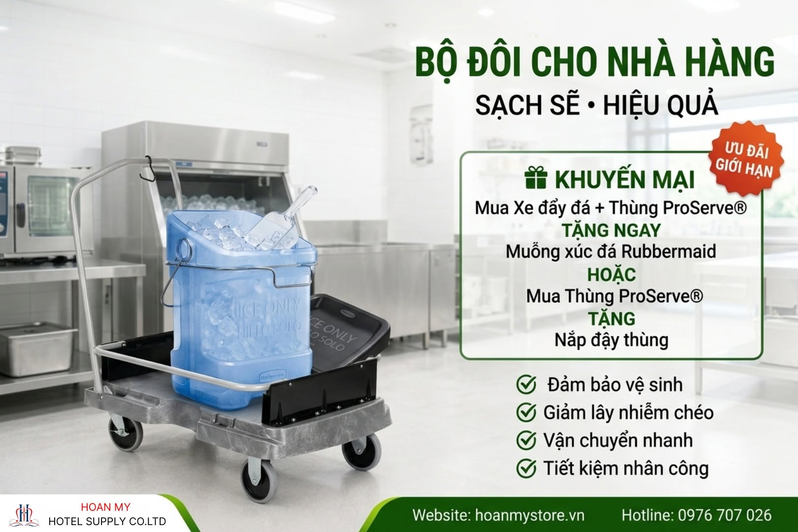🍽️ BỘ ĐÔI CHO NHÀ HÀNG – SẠCH SẼ, HIỆU QUẢ, NHẬN QUÀ LIỀN TAY!