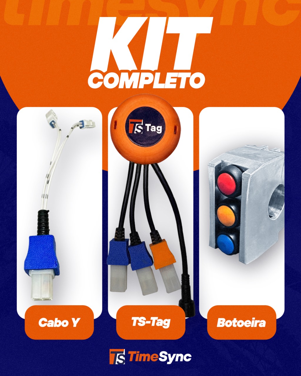KIT TS-TAG + Botoeira + Cabo Y