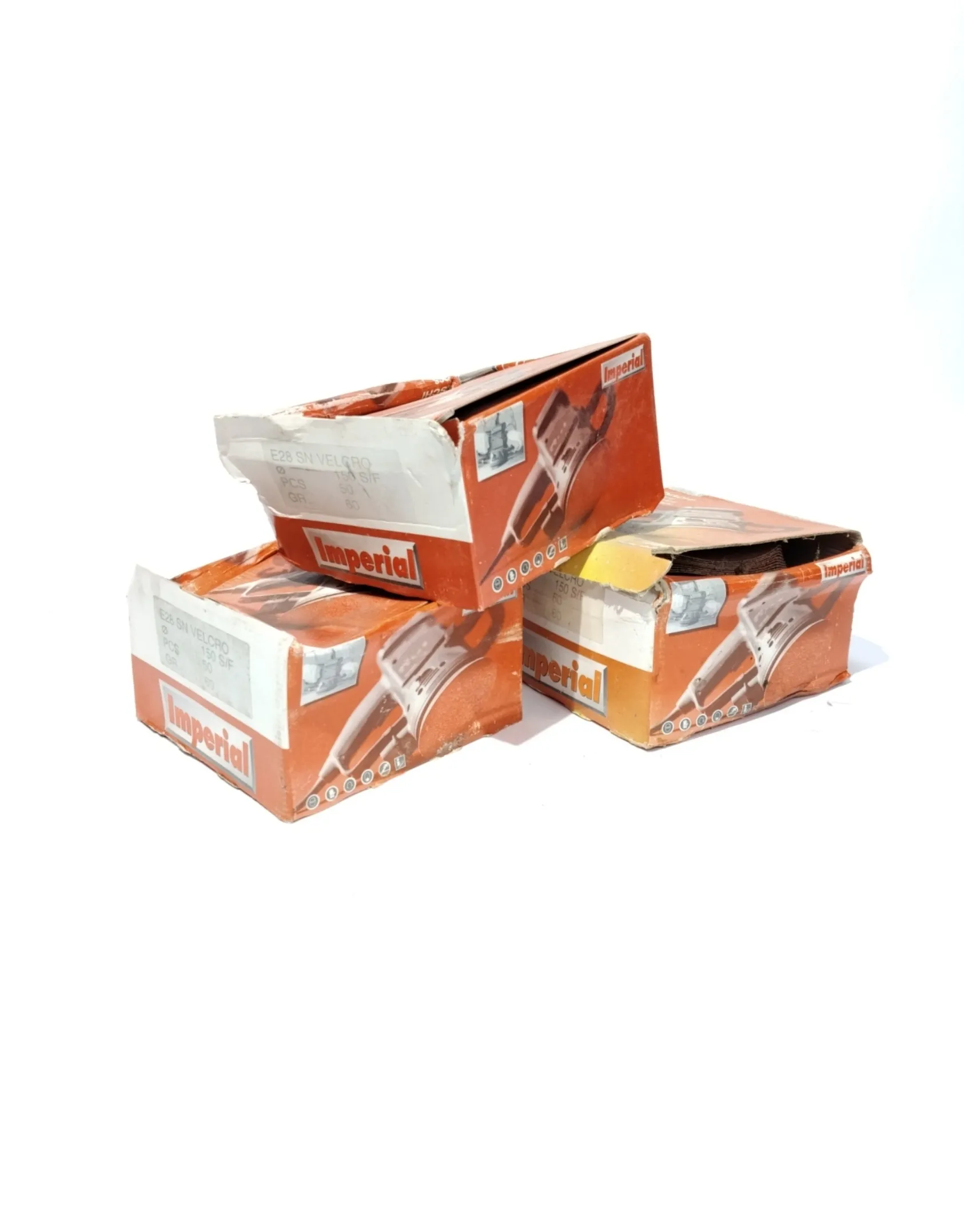 3x E28 GR60 Ø150 slibeskiver