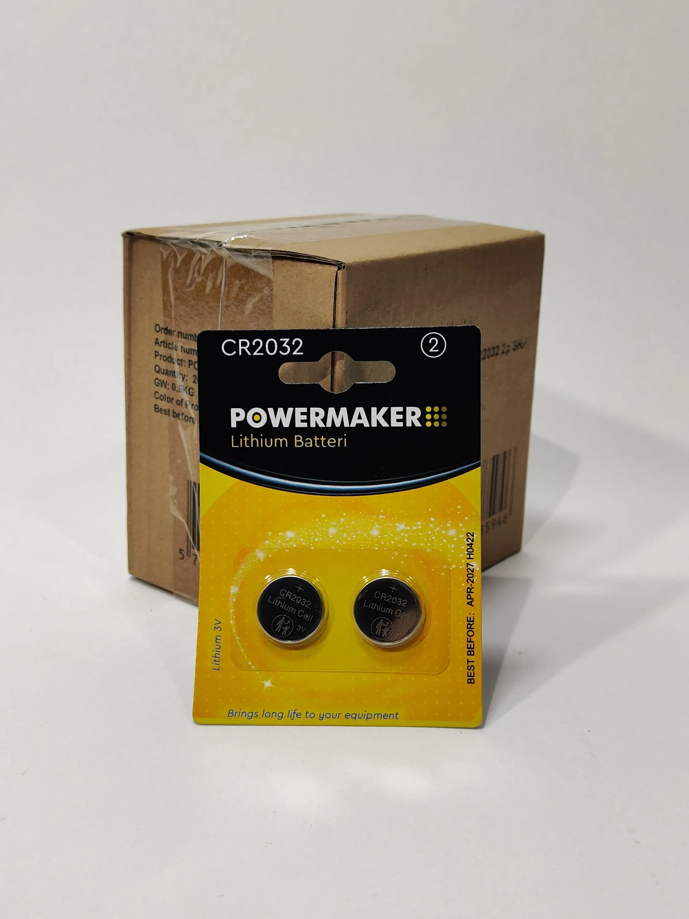 40x Powermaker CR2032 lithiumbatterier