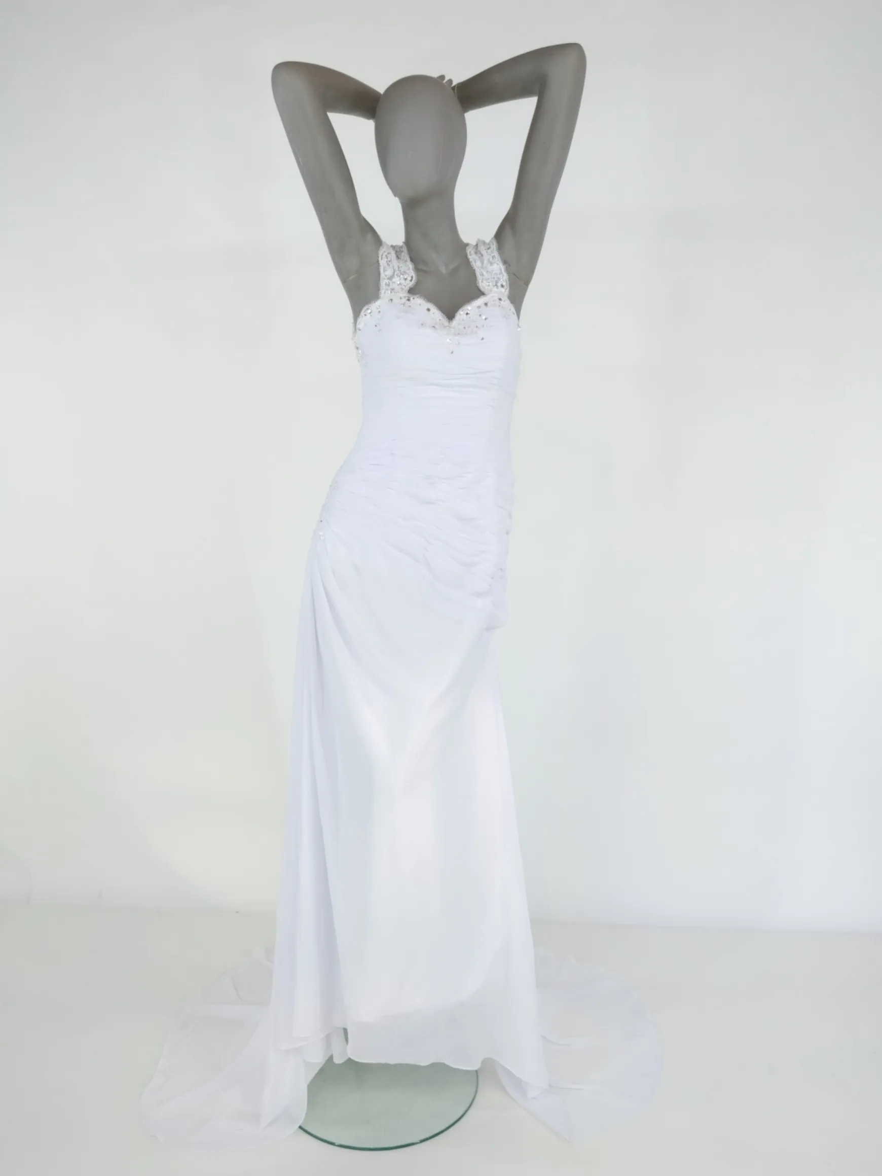 Brudekjole m. kort slæb