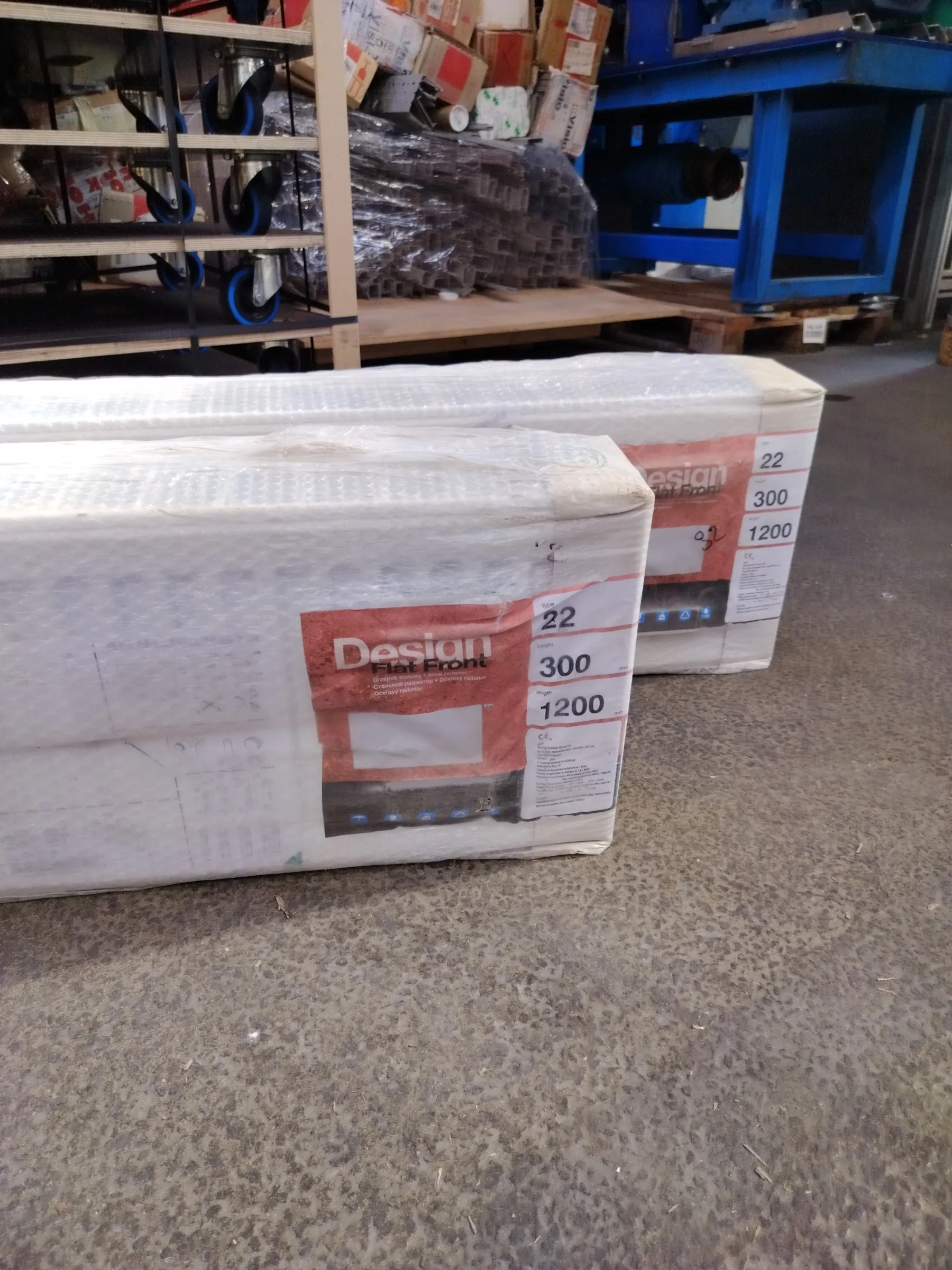 2x Stelrad Type 22 radiatorer 300x1200