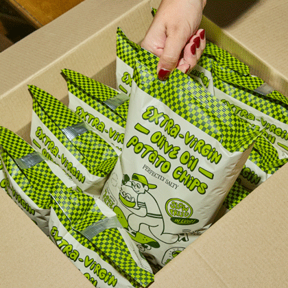 best-selling crispy salty EVOO POTATO CHIPS from Graza