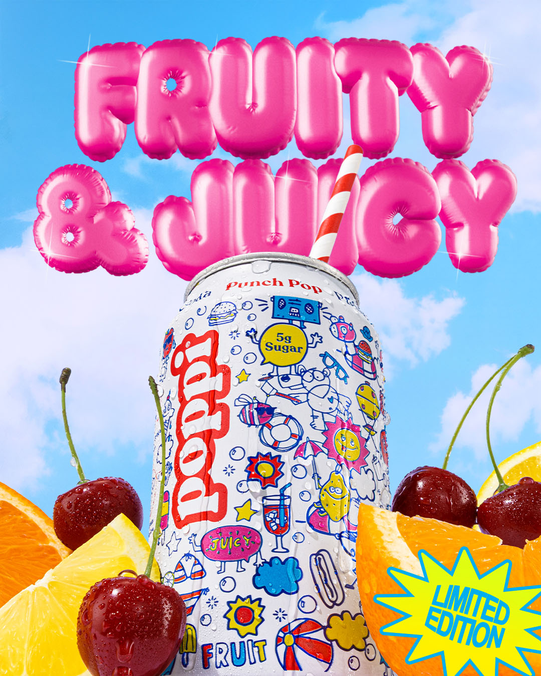 limited-edition flavor, Punch Pop, and get from Poppi