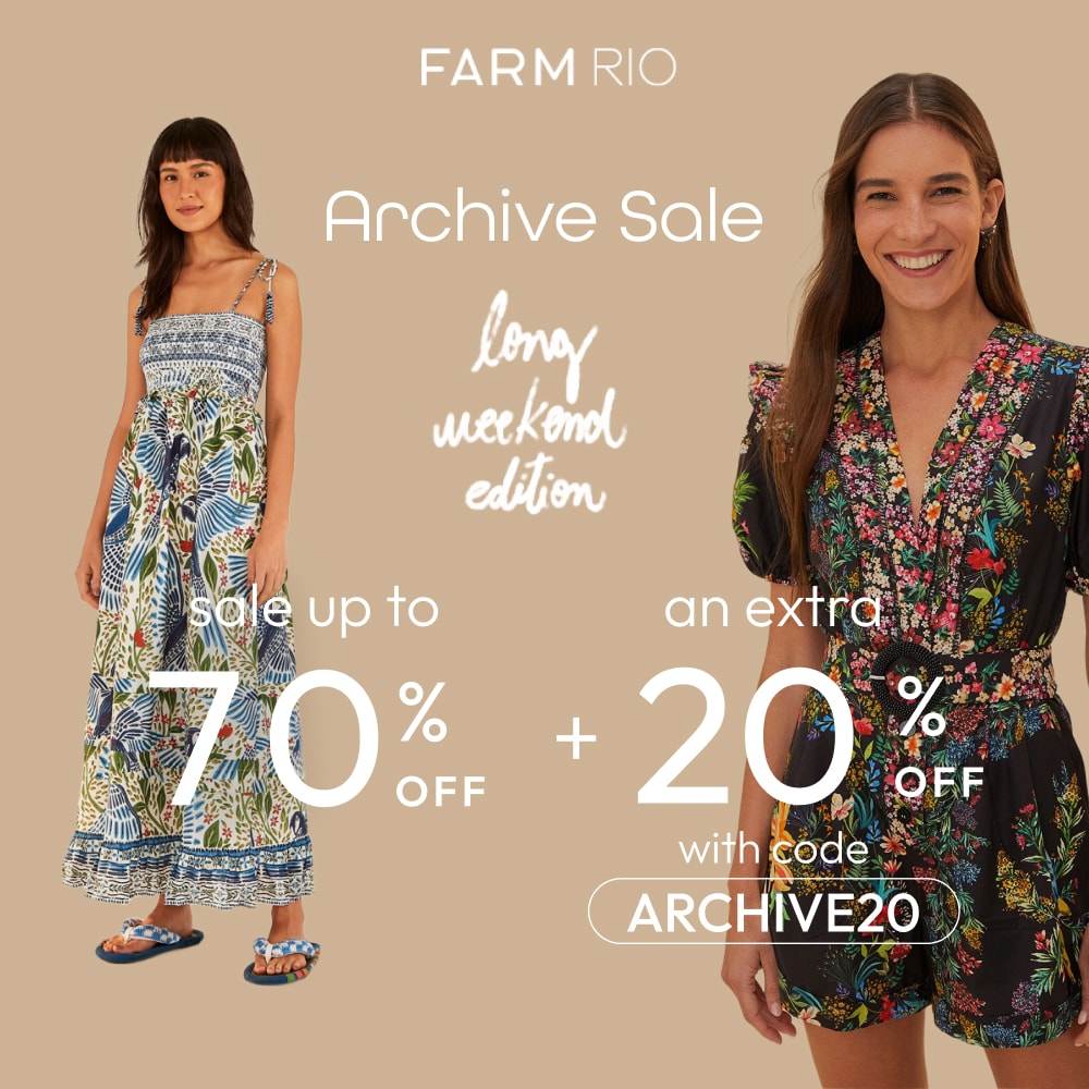 Farm Rio: SALE ON SALE: Grab from Farm Rio