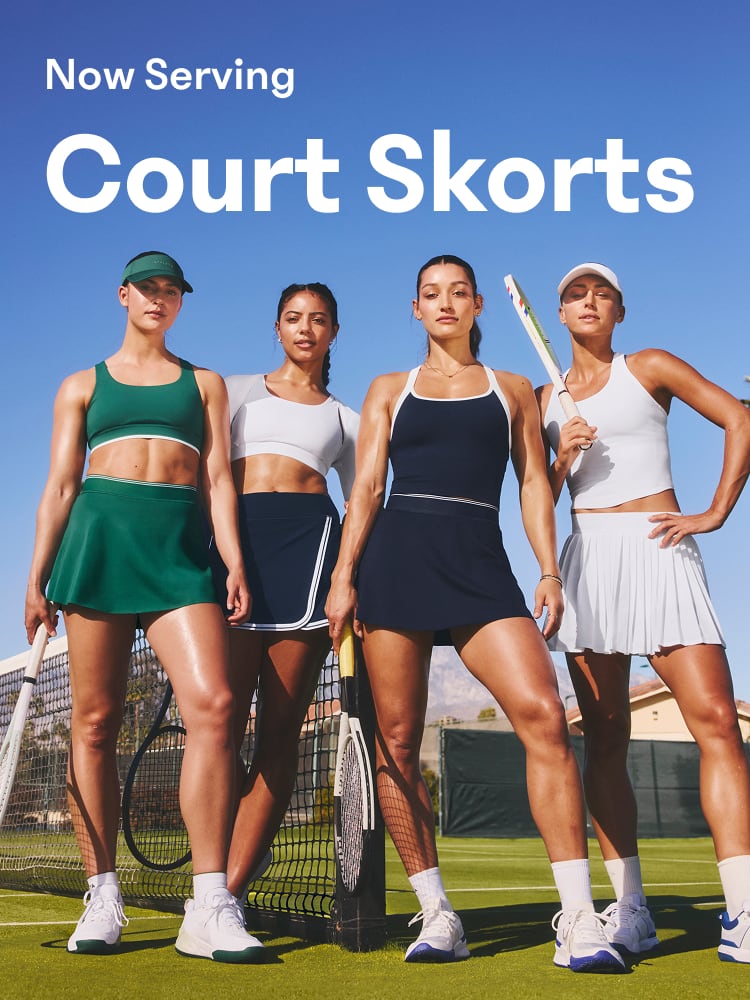 for your game. Our newest skorts from Athleta