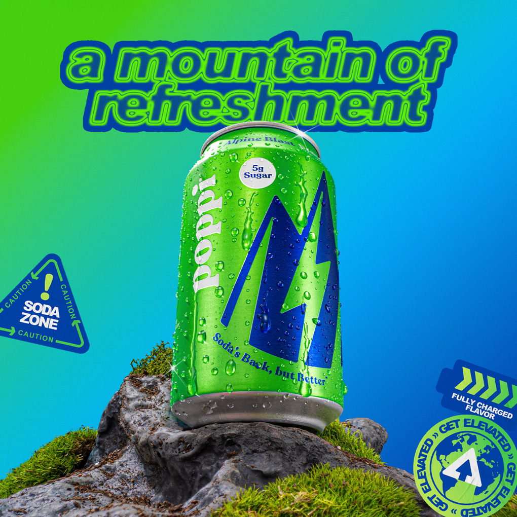 supercharged flavor, Alpine Blast! 💥 with from Poppi