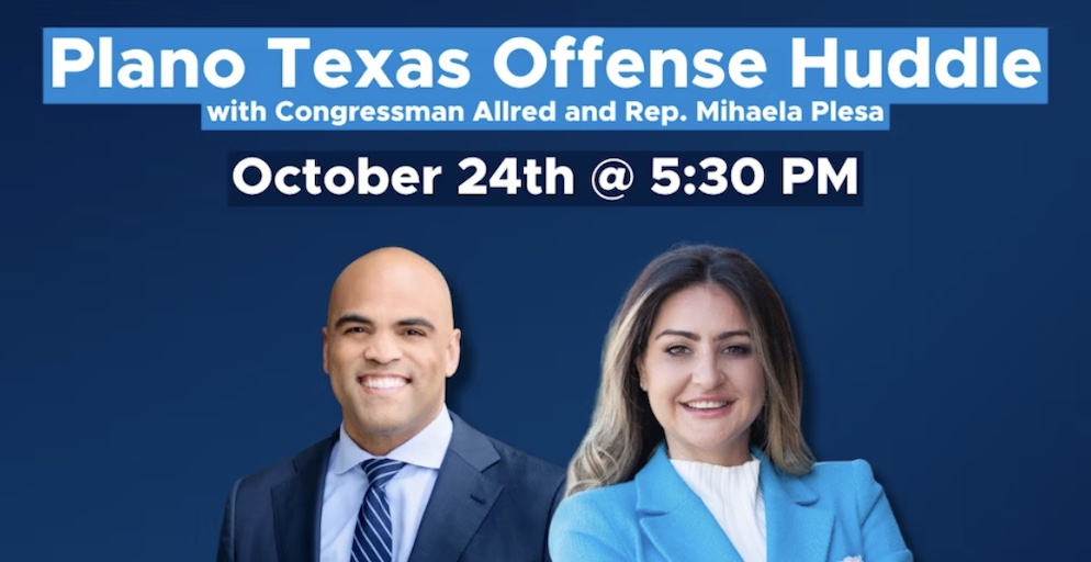 free ticket by RSVPing here:  from Colin Allred