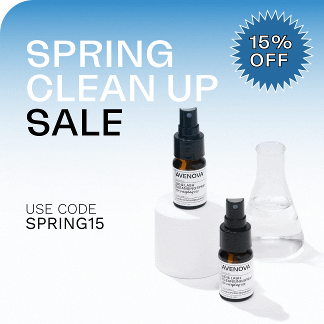 eye care routine with 15% OFF from Avenova