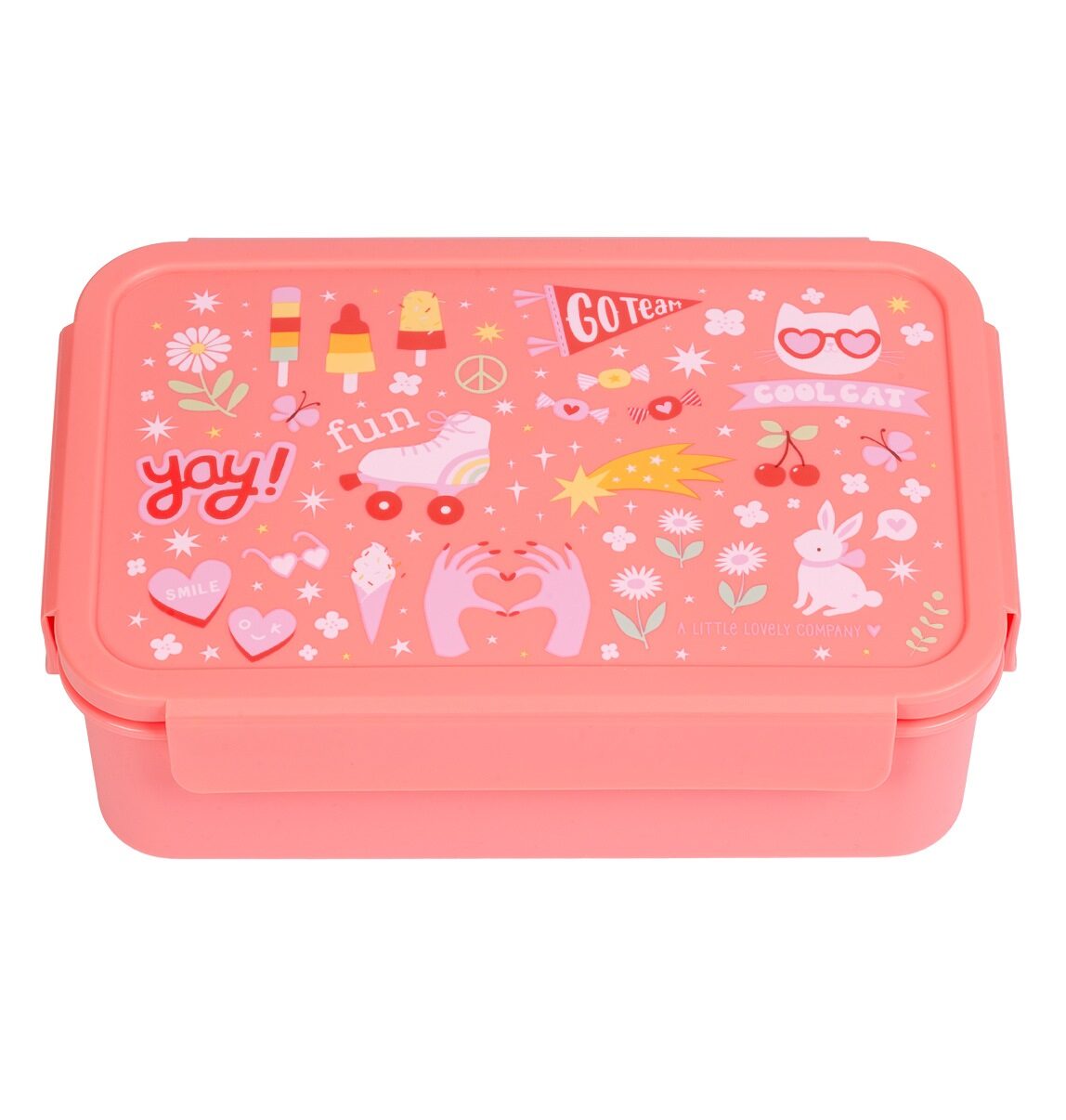 A little lovely company: Δοχείο φαγητού Bento με χωρίσματα- 1,2 L- Fun