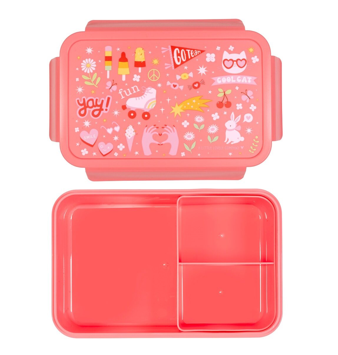 A little lovely company: Δοχείο φαγητού Bento με χωρίσματα- 1,2 L- Fun