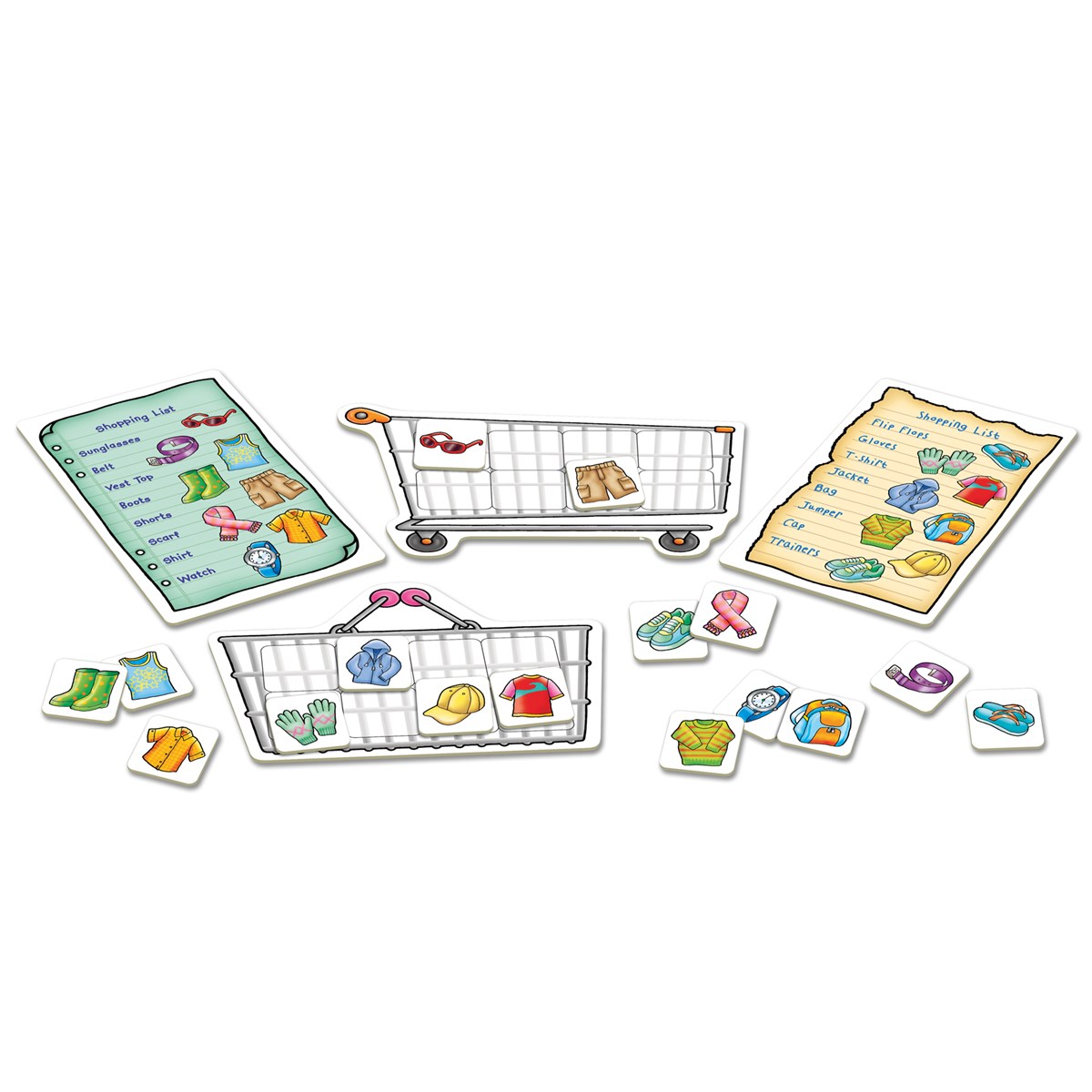 Orchard Toys Εκπαιδευτικό Επιτραπέζιο Παιχνίδι "Λίστα για ψώνια- Extras κάρτες με Ρούχα" Για Παιδιά 3-7 ετών
