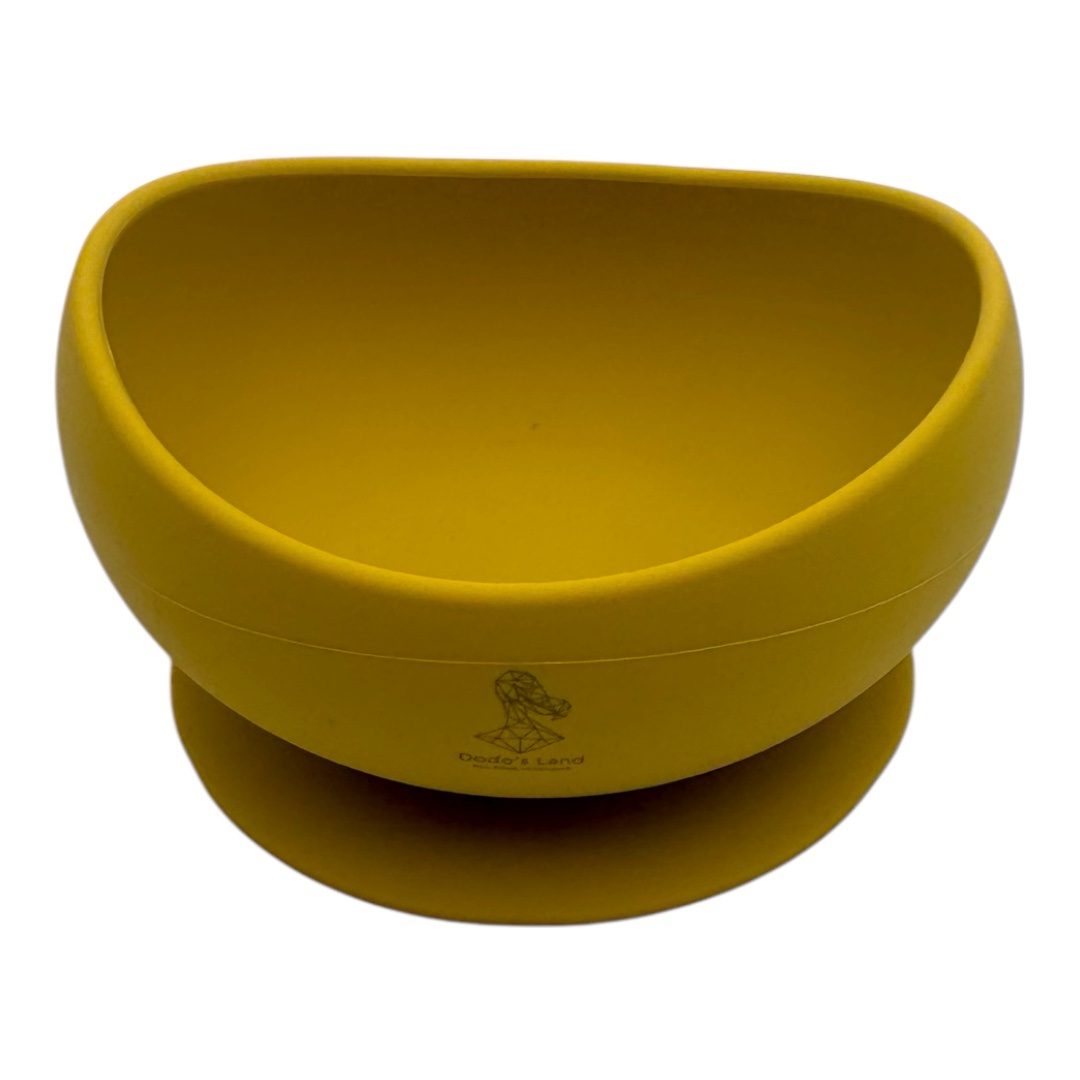 Curvy Bowl – yellow – Μπολ σιλικόνης με βεντούζα