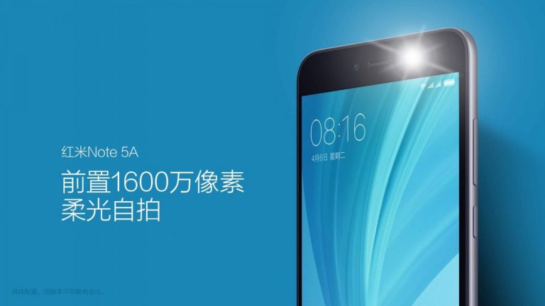 红米 5A——16MP前镜头+柔光自拍