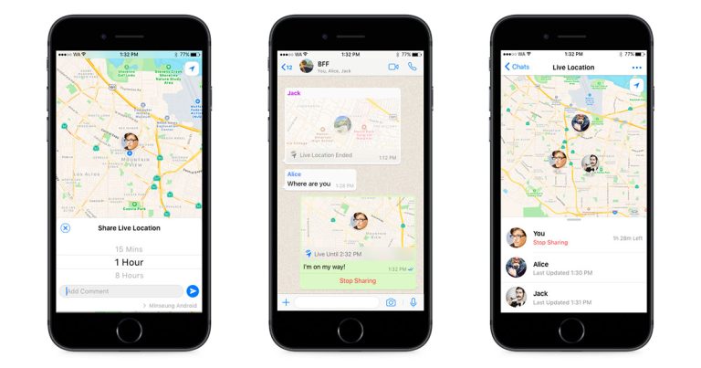 Read more about the article WhatsApp推出实时地理位置分享功能