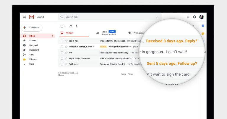 Read more about the article Gmail启用”Nudge“功能提醒使用者回复电邮