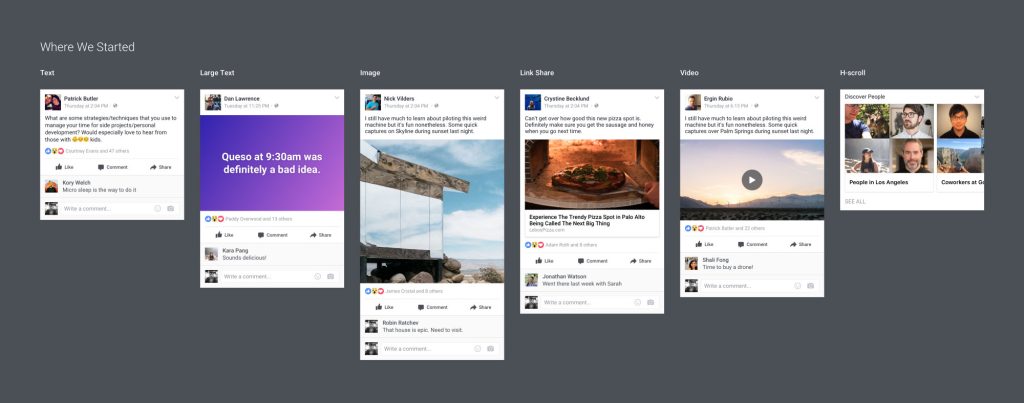 Facebook网页版改版前