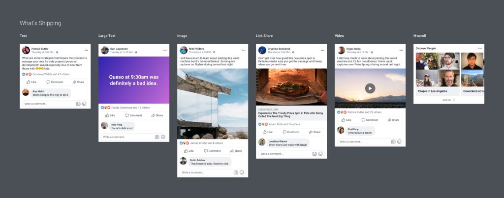 Facebook网页版改版后