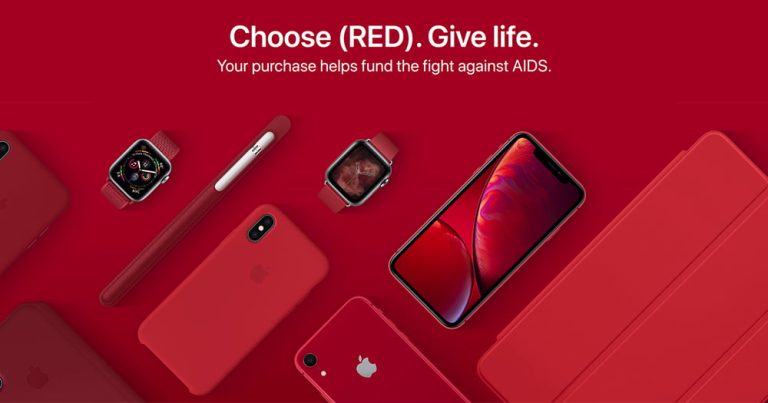 Read more about the article Apple推出的(PRODUCT)RED™产品已筹集2亿美元用以对抗艾滋病