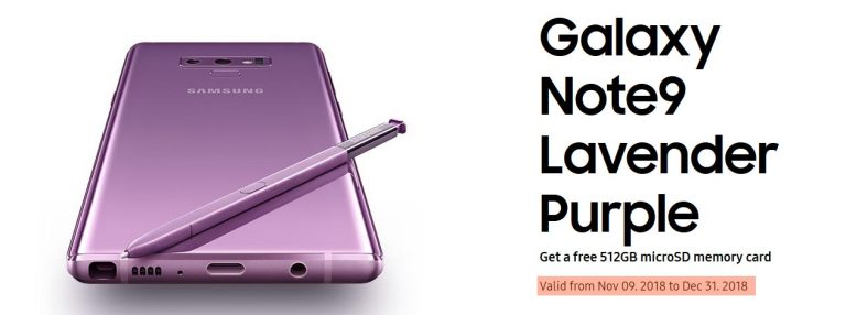 【更新：优惠延长】Samsung Galaxy Note9 薰衣紫登陆大马，限时优惠给足你1TB超大容量 1