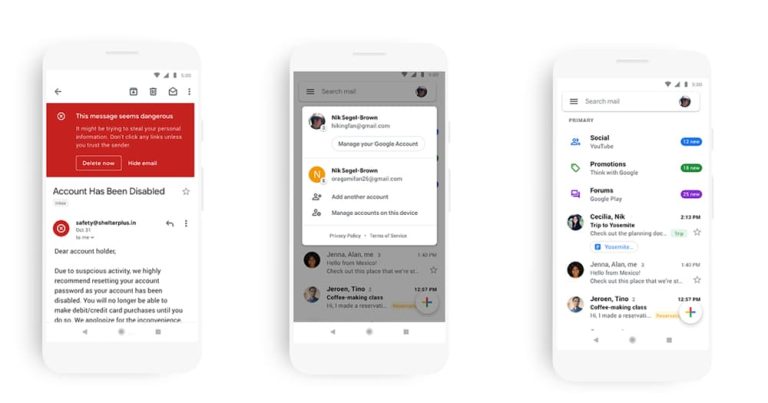 Read more about the article 新版Gmail应用程序换上Material Design设计语言，统一网页版风格