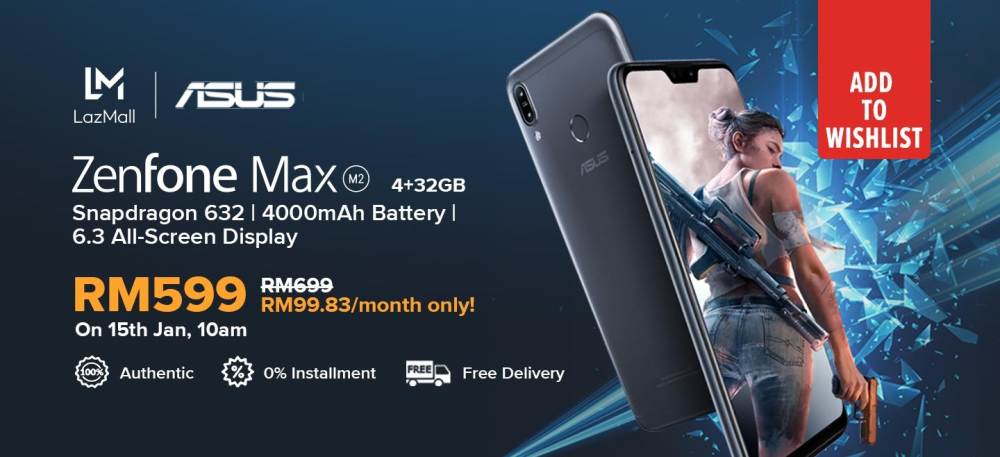 Asus ZenFone Max (M2)：4000mAh大电量，2天长继航，1月15日限时优惠RM599！ 11