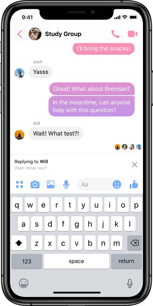 Facebook Messenger 加入引述回复功能 5