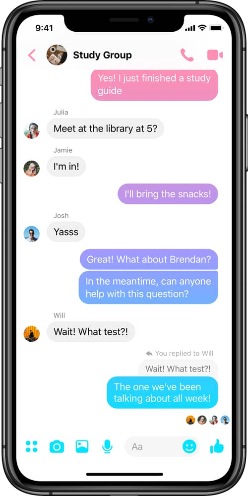 Facebook Messenger 加入引述回复功能 6