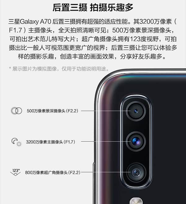 a70-后置三摄