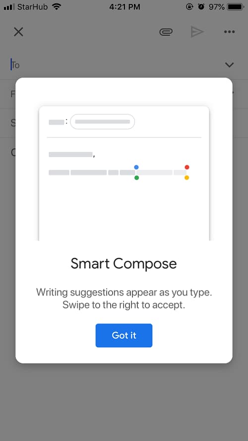 【更新：正式推送】Gmail Smart Compose 将在未来两周登陆 iOS 平台 1