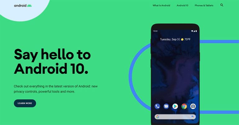 Android 10 正式随着全新设计官网上线 | 小人物科技志
