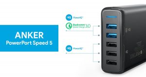 Read more about the article Anker PowerPort Speed 5 多口充电器不专业使用体验
