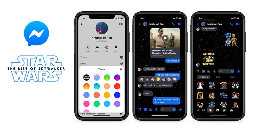 Messenger 推出以 星球大战 天行者崛起 为主题的贴纸及ar 特效 小人物科技志