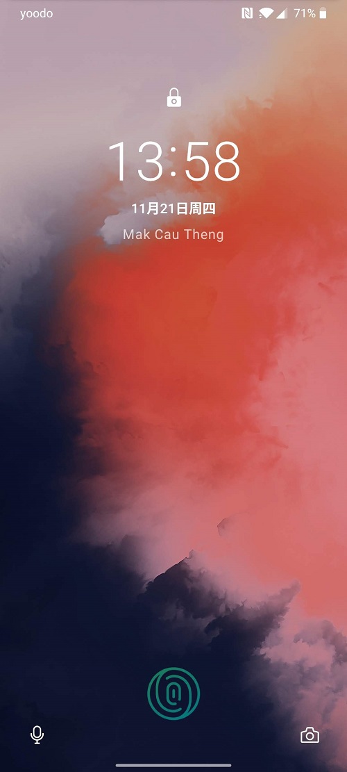 OnePlus 7T 锁屏设置