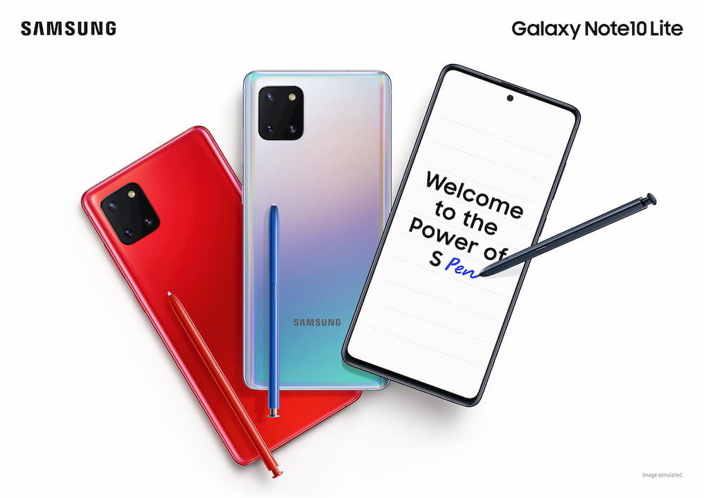配合 S Pen。Samsung Galaxy Note10 Lite 保留了 Note 系列的精髓