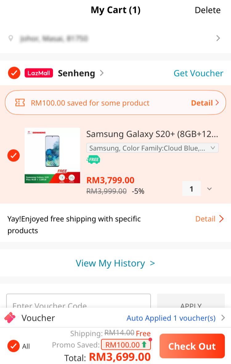 【更新：折扣 RM650】SENHENG 限时 Samsung Galaxy S20+ 优惠，店家折扣加码优惠券，仅售 RM3349 10