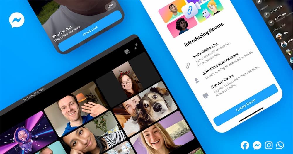 Read more about the article Facebook 发布 Messenger Rooms 免费视讯工具，最多 50 个参与者，未来登陆 Instagram、WhatsApp 等旗下平台
