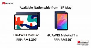 Read more about the article Huawei MatePad 及 MatePad T8 今天起发售，价格 RM599 起，赠品最高价值超过 RM250