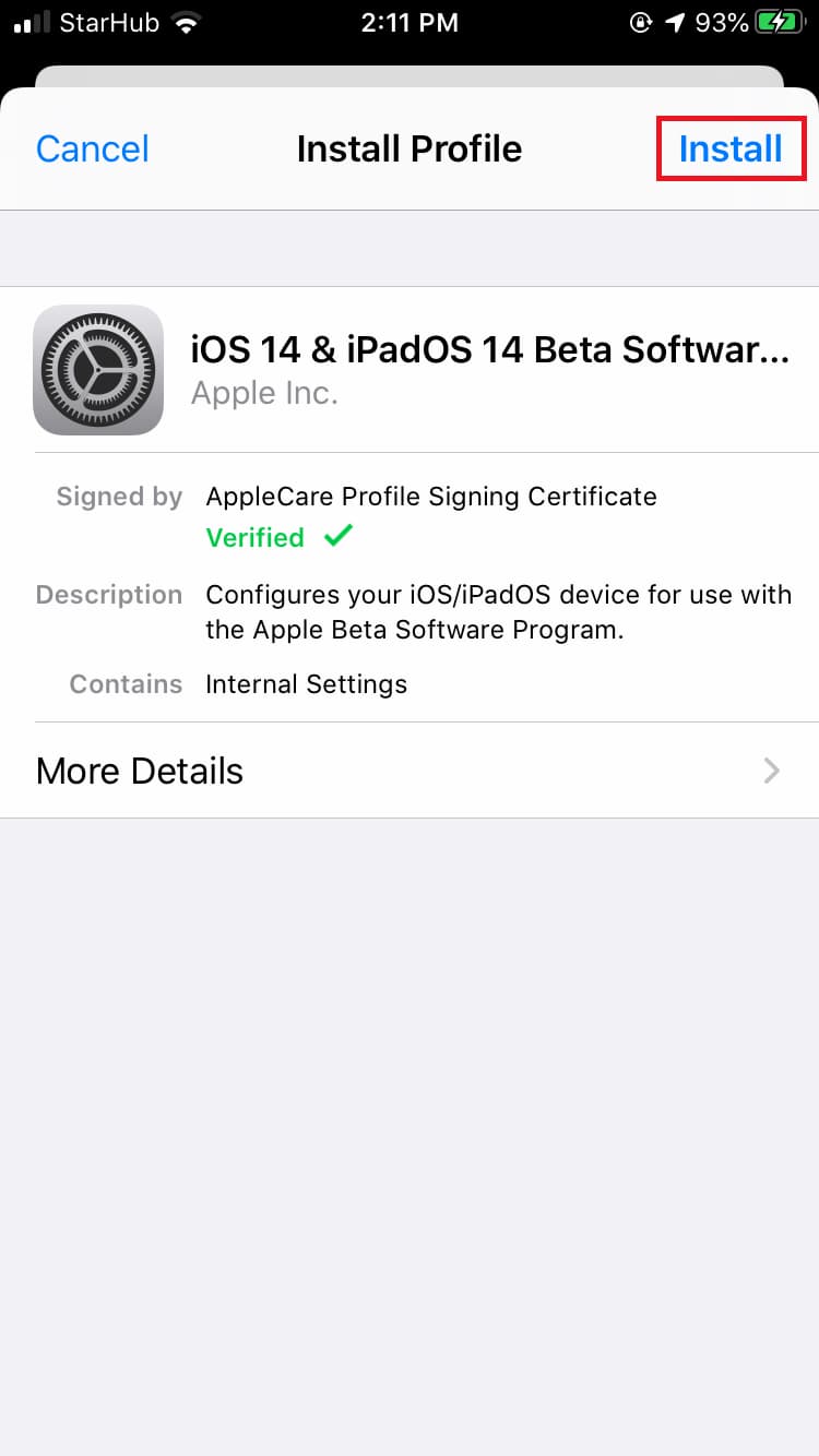 从 iPhone 中下载/安装 iOS Public Beta 描述文件 - 6