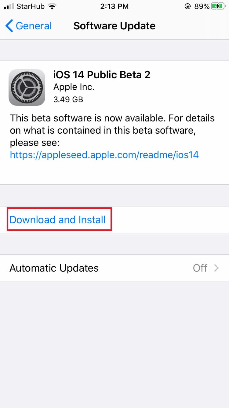 从 iPhone 中下载/安装 iOS Public Beta 描述文件 - 7