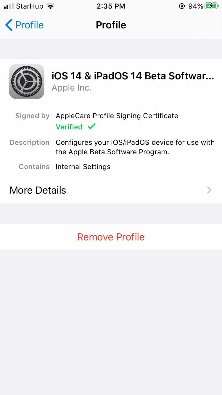 从 iPhone 中移除 iOS Public Beta 描述文件 - 1