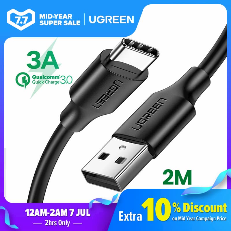 UGREEN USB Type-A 转 Type-C 数据线