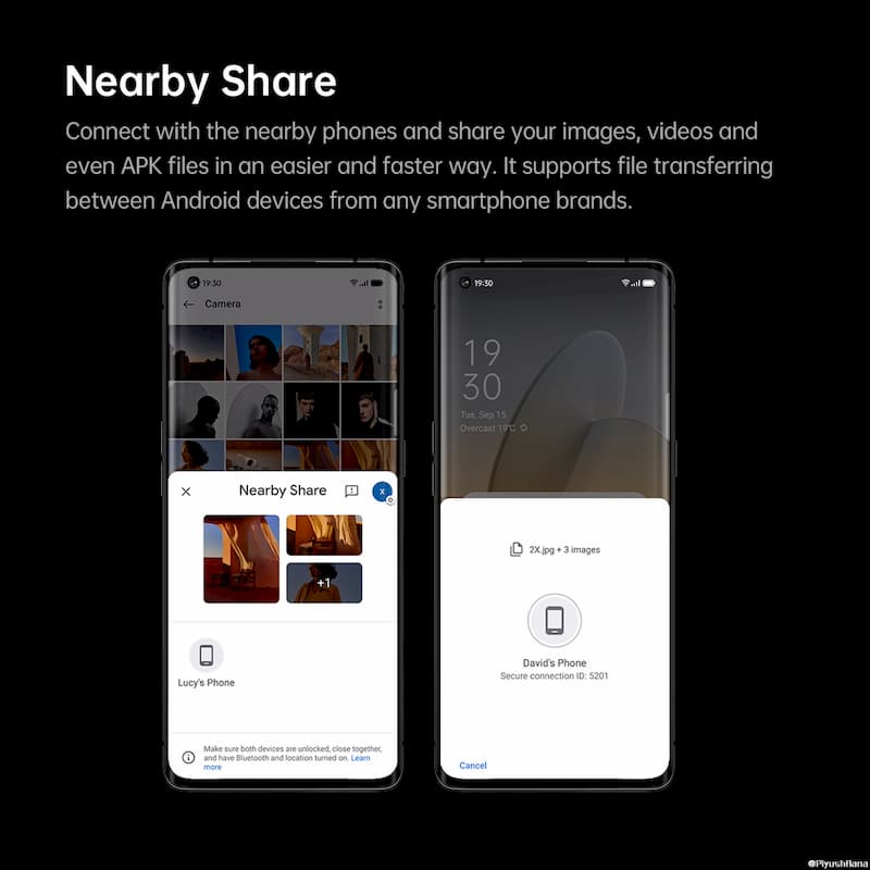 ColorOS 11 Nearby Share