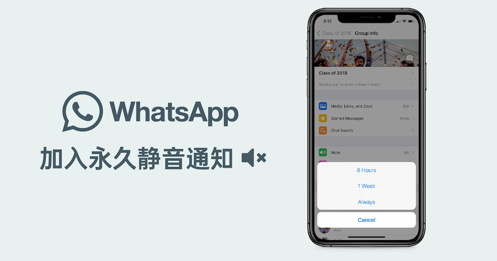 You are currently viewing 一劳永逸，WhatsApp 加入永久静音通知选项 🔇