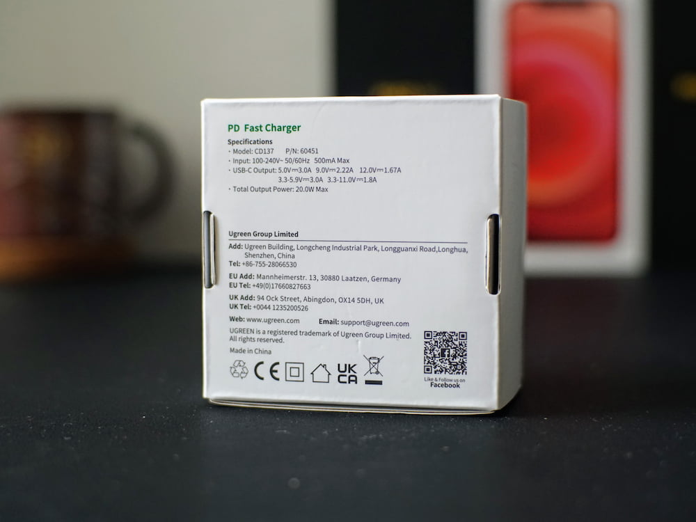 UGREEN 20W Power Delivery Charger