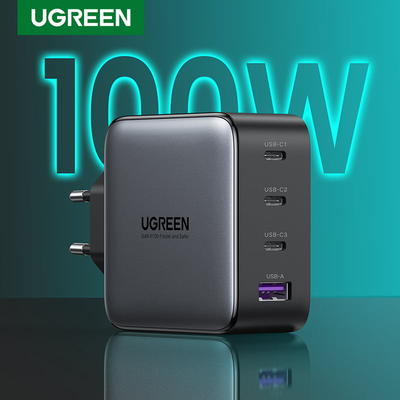 UGREEN 100W GaN 3C1A 充电器