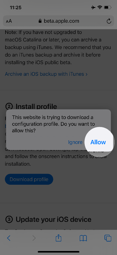 iOS 15 Public Beta 下载步骤（4）