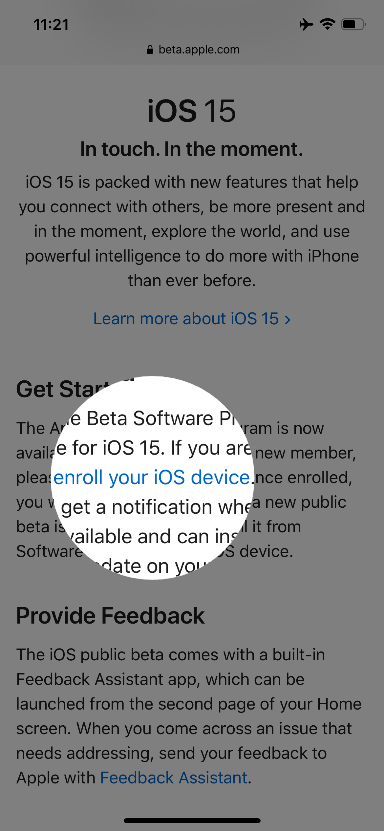 iOS 15 Public Beta 下载步骤(2)