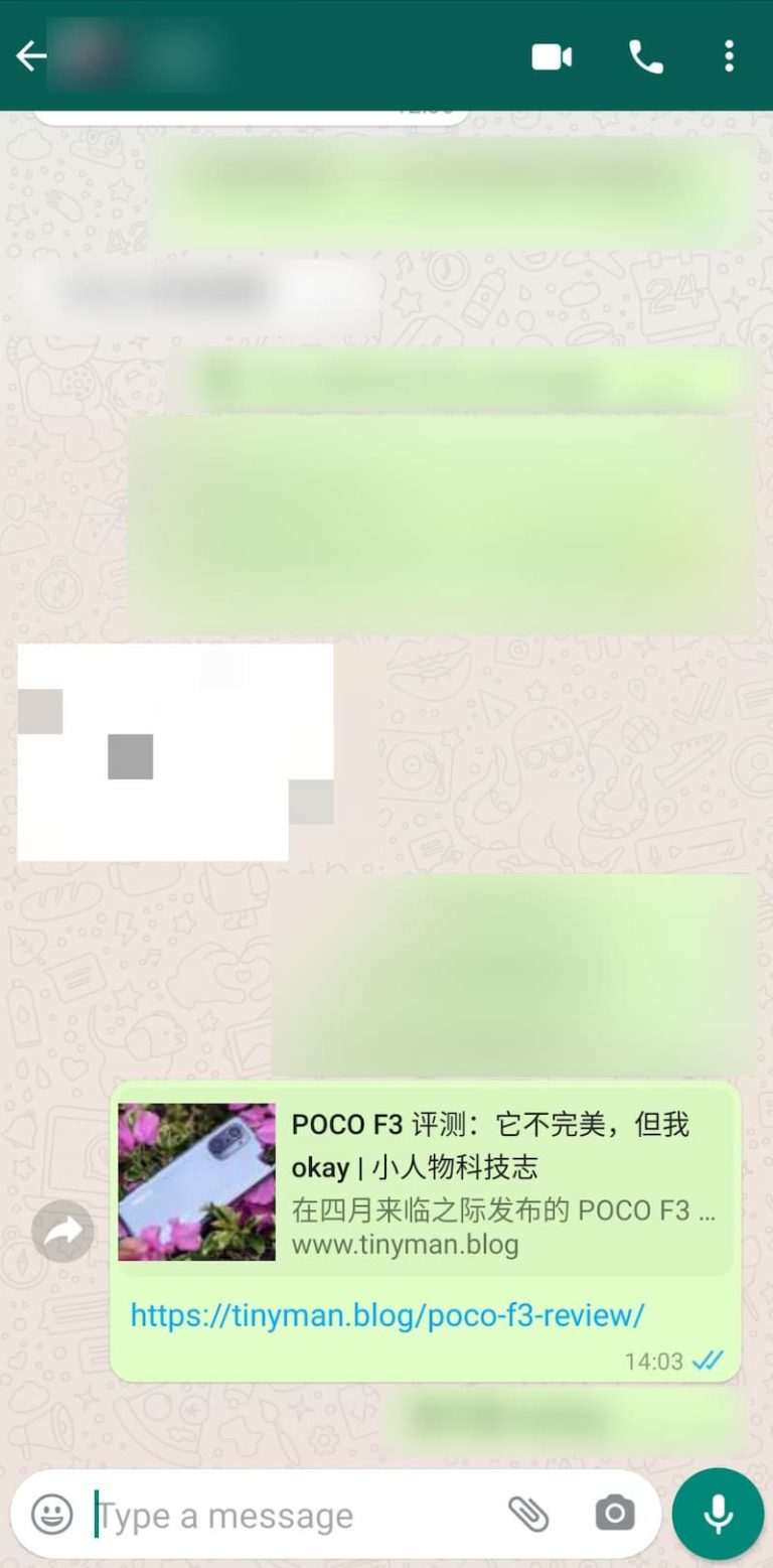 WhatsApp 链接🔗预览